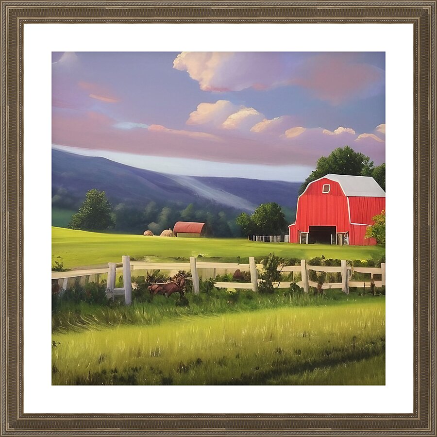 Farm Life 3 Picture Frame print