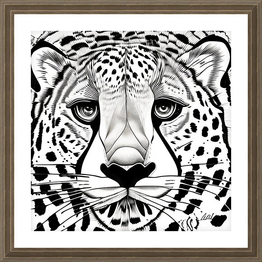 Initiated - Line Art Picture Frame print