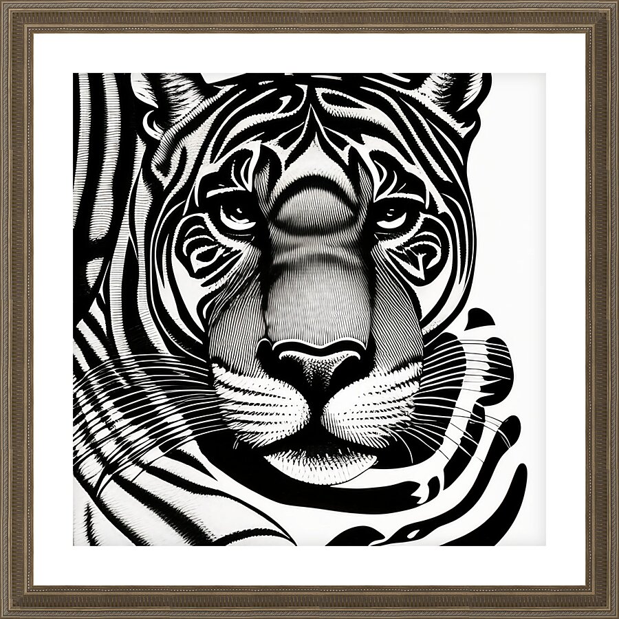 Guarded. Picture Frame print