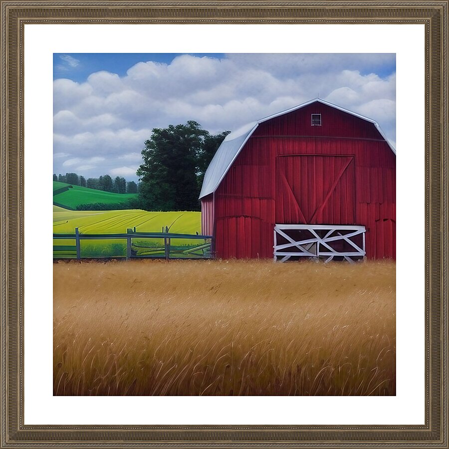 Farm Life 4 Picture Frame print