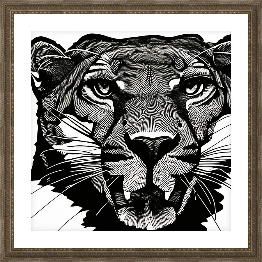 Agitated. Picture Frame print