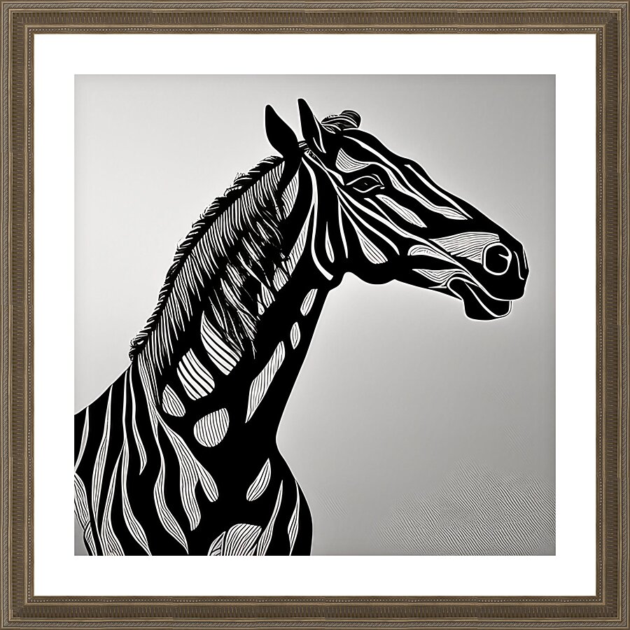 Jackson. Black Stallion. Impression et Cadre photo