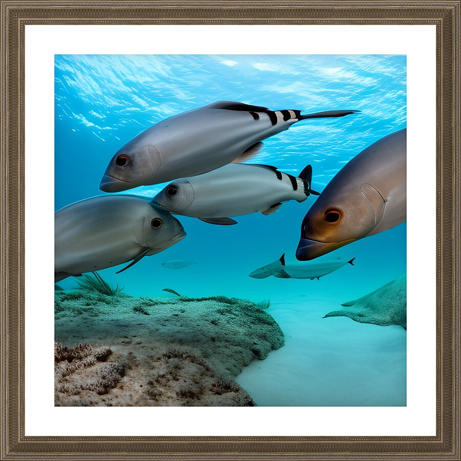 The Deep Dive Picture Frame print