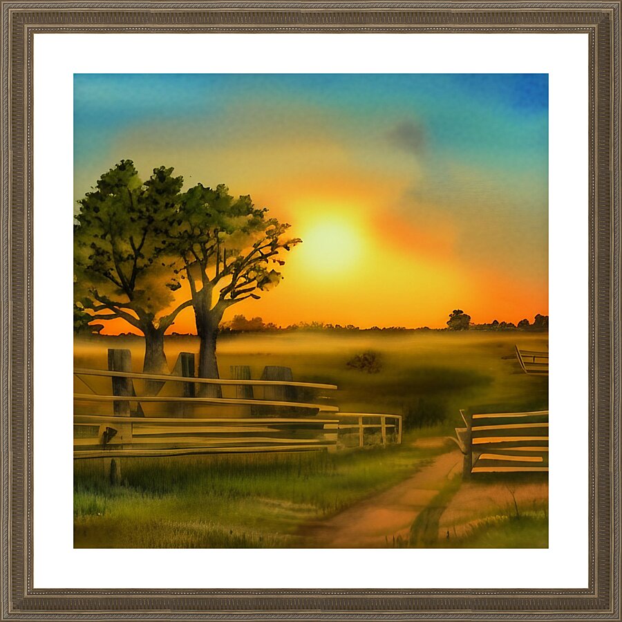 A Day of Reflection Picture Frame print