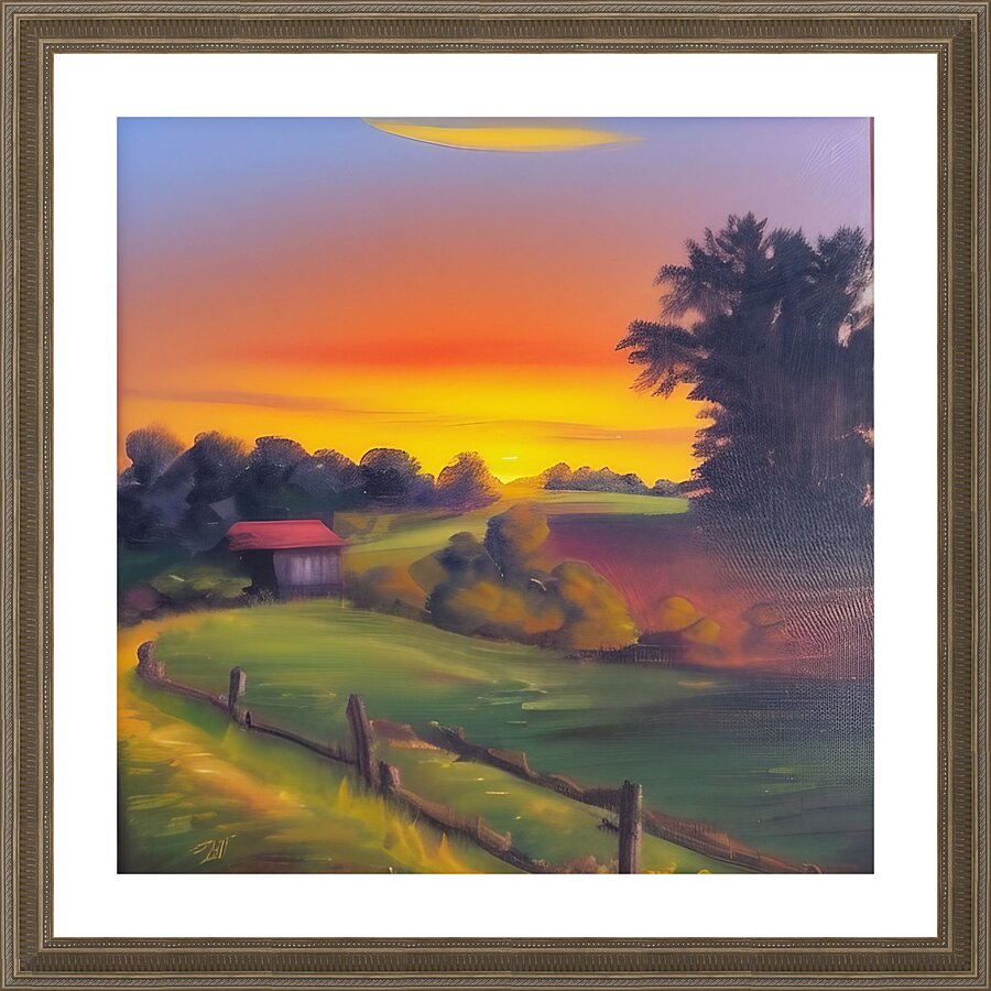 Farm Life Picture Frame print