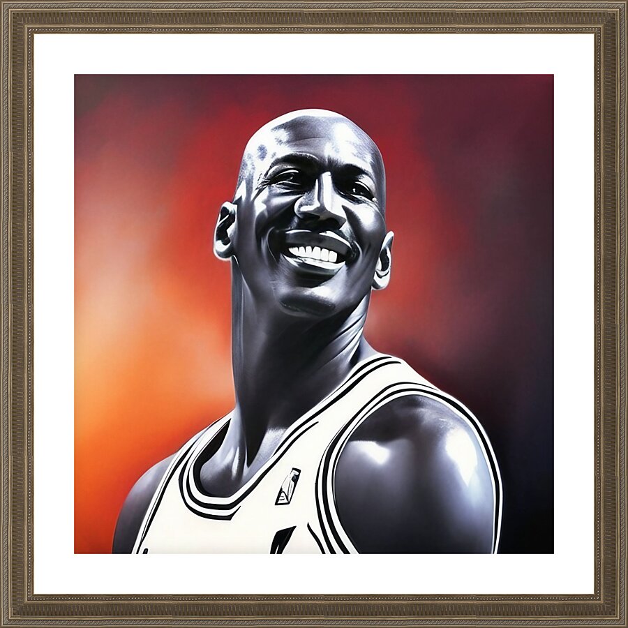 Michael Jordan  - The Mastermind Picture Frame print