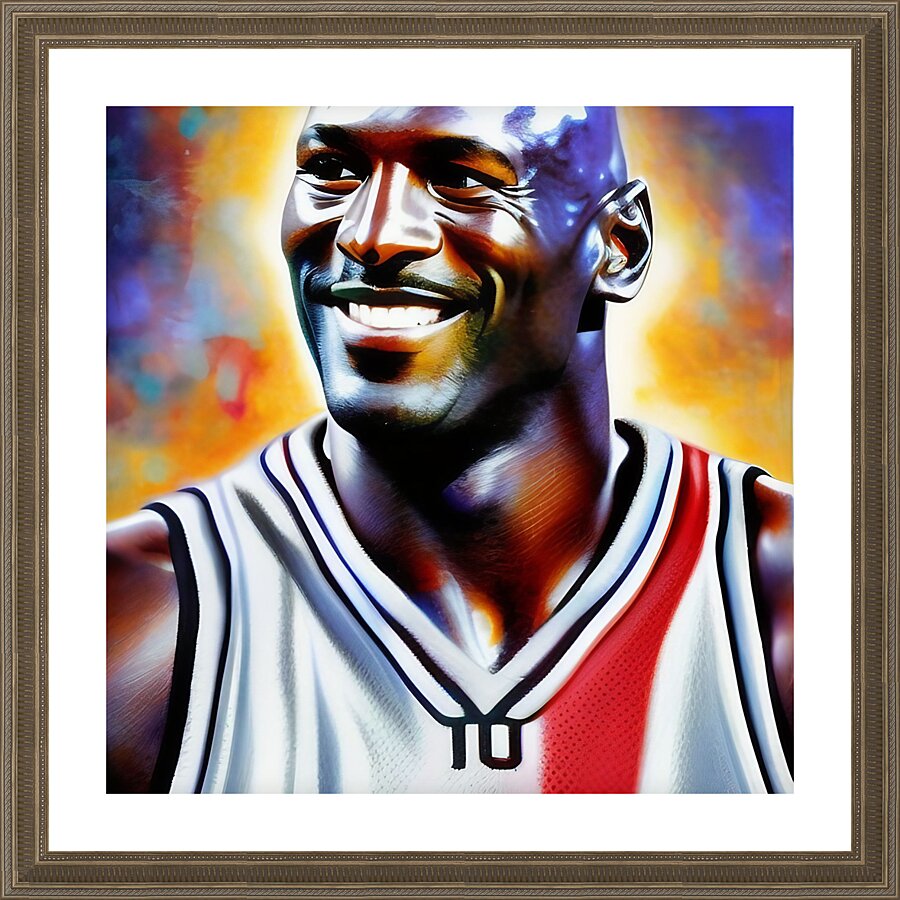Michael Jordan  - The G.O.A.T | The Icon Picture Frame print