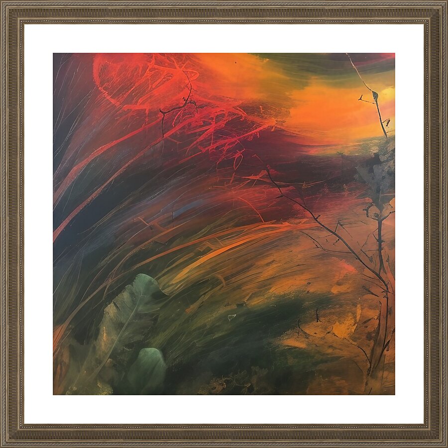 Reluctance. Abstract Picture Frame print