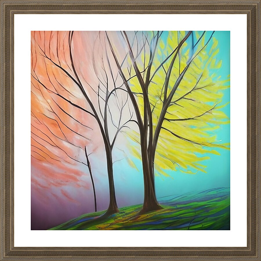 A Walk in Paradise. Abstract.  Picture Frame print