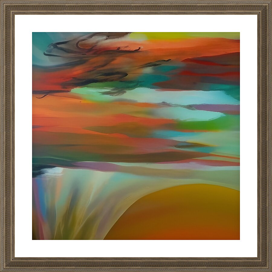 Observations. Abstract.  Picture Frame print