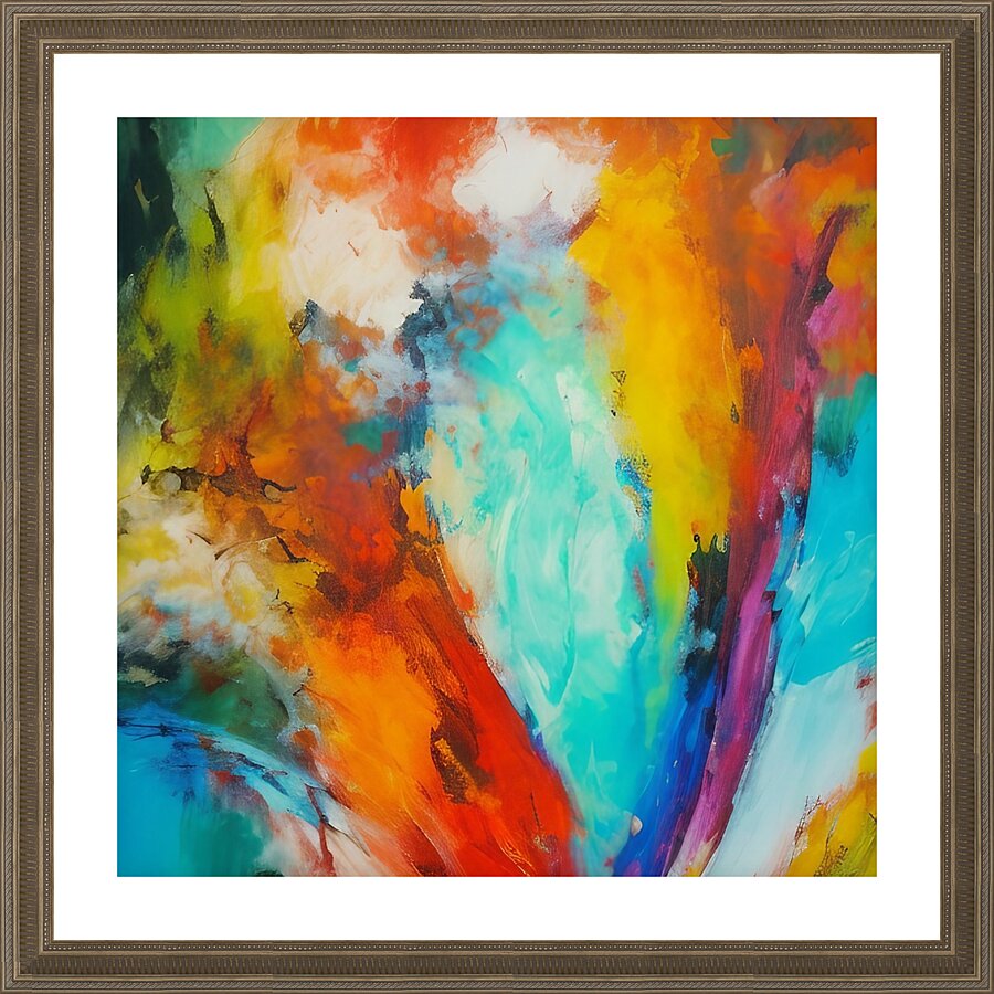 Dispersed Visions. Abstract.  Picture Frame print