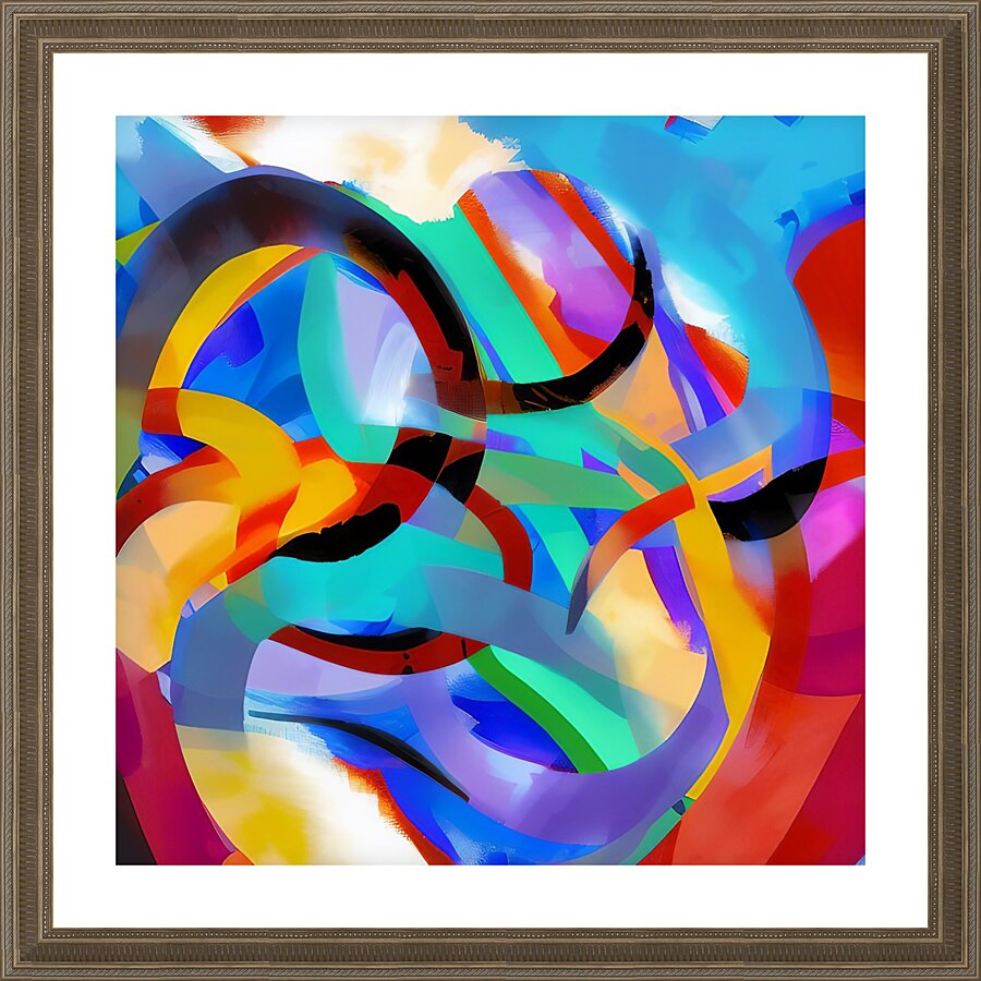 Swirls. Abstract. Picture Frame print