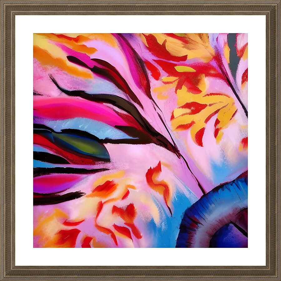 Splash. Abstract. Picture Frame print