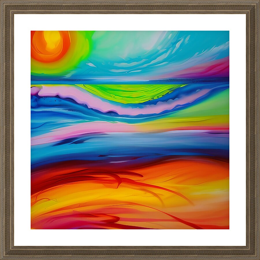 Good Morning. Abstract. Picture Frame print