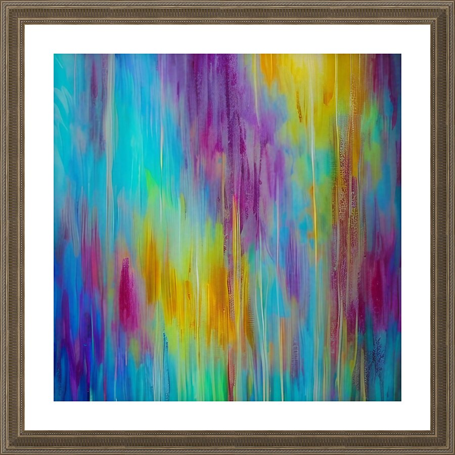 Pastels. Abstract. Picture Frame print