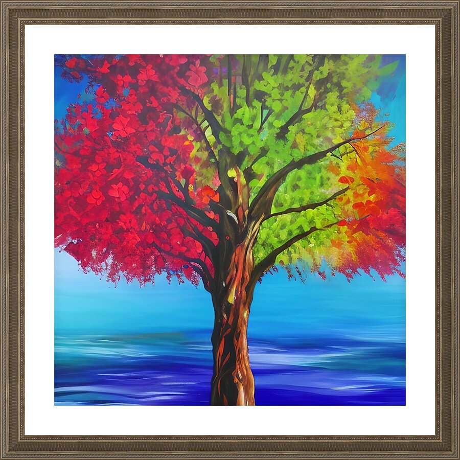 Tree of Love. Abstract. Picture Frame print