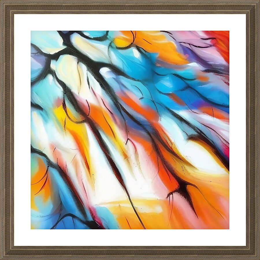 Branched Light. Abstract. Picture Frame print
