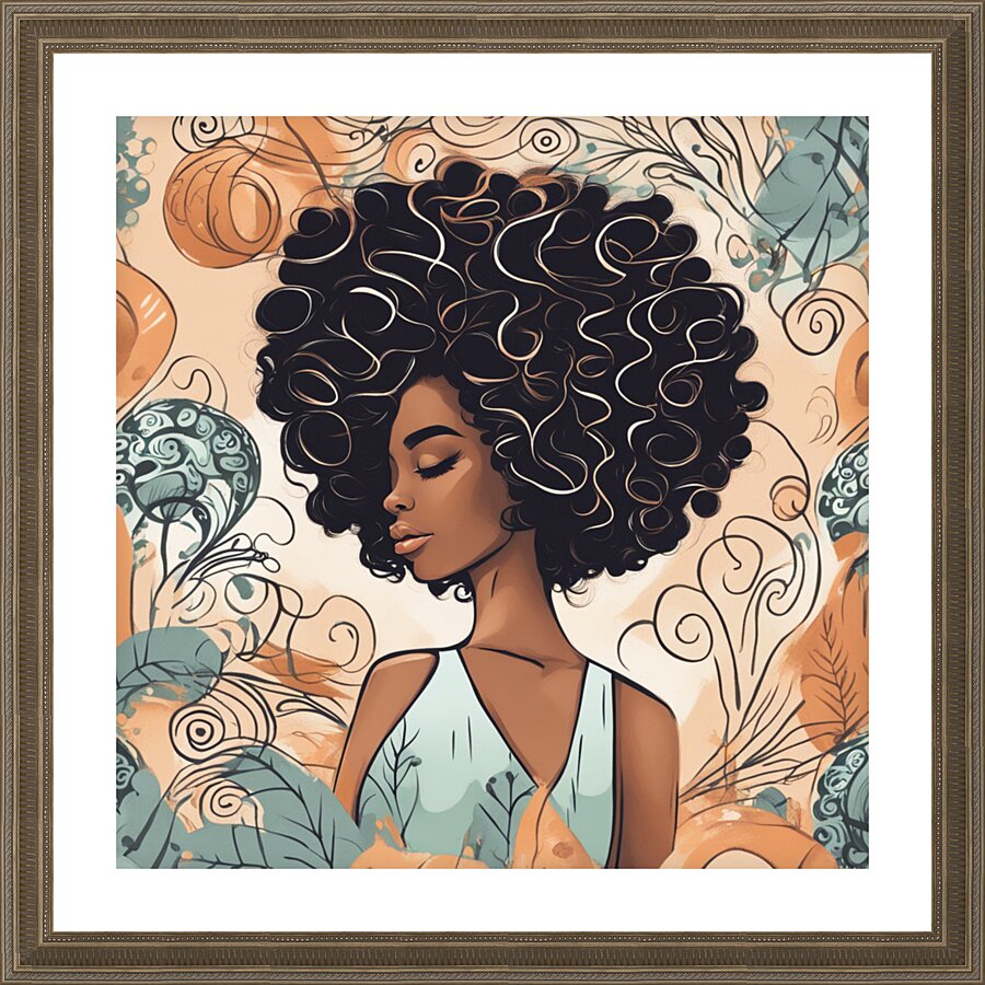 Melanin Magic  45 Picture Frame print