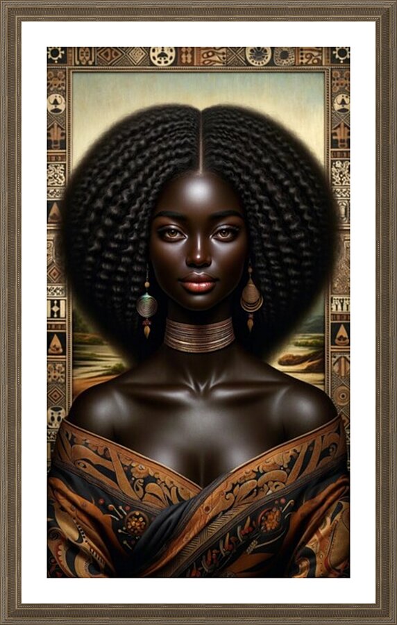 Black Mona Lisa Impression et Cadre photo