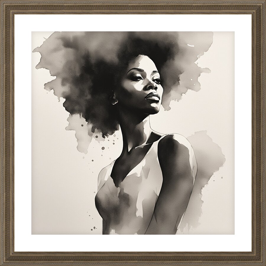 Silhouette of Strength Collection 1 - The Artful Mane 1 Picture Frame print
