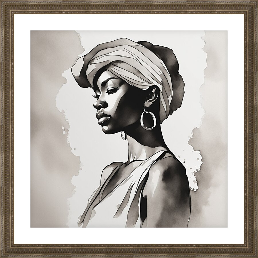 Silhouette of Strength Collection 1 - The Artful Mane 5 Picture Frame print