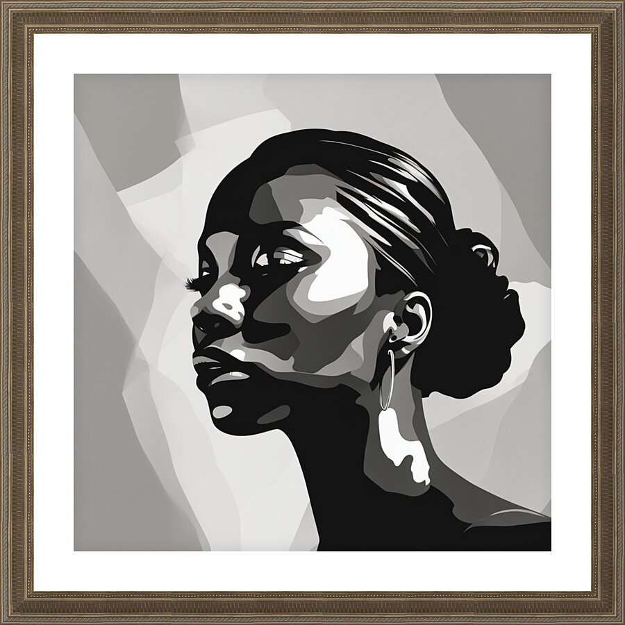 Silhouette of Strength Collection 1 - The Artful Mane 6 Picture Frame print