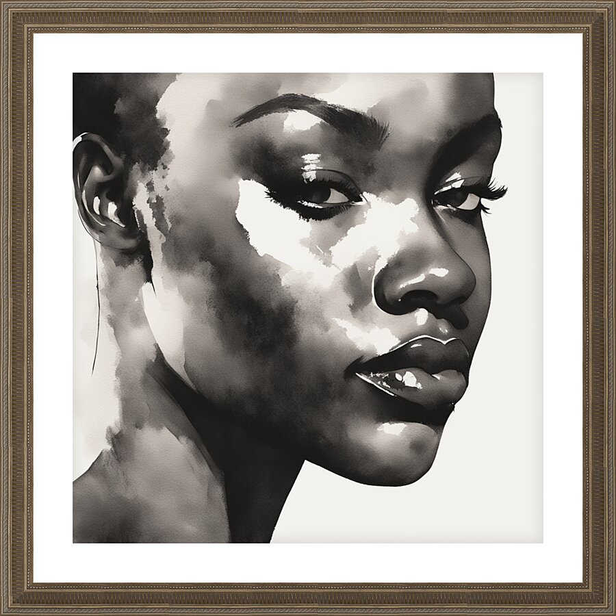 Silhouette of Strength Collection 1 - The Artful Mane 14 Picture Frame print