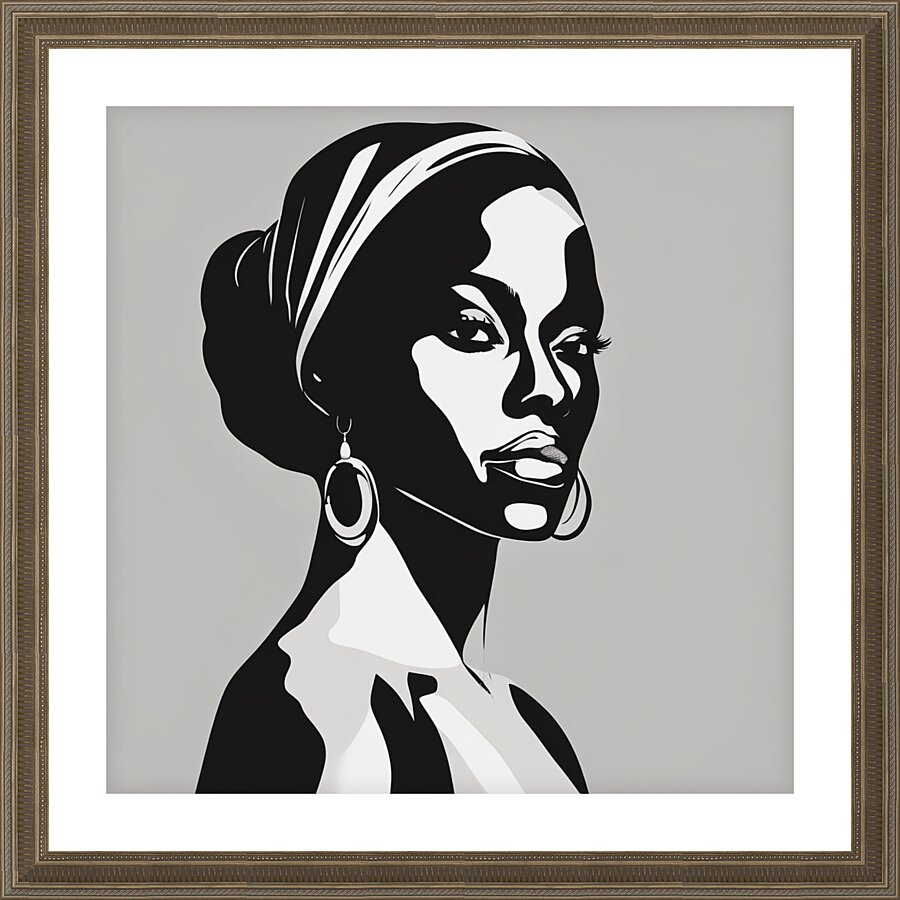 Silhouette of Strength Collection 1 - The Artful Mane 15 Picture Frame print