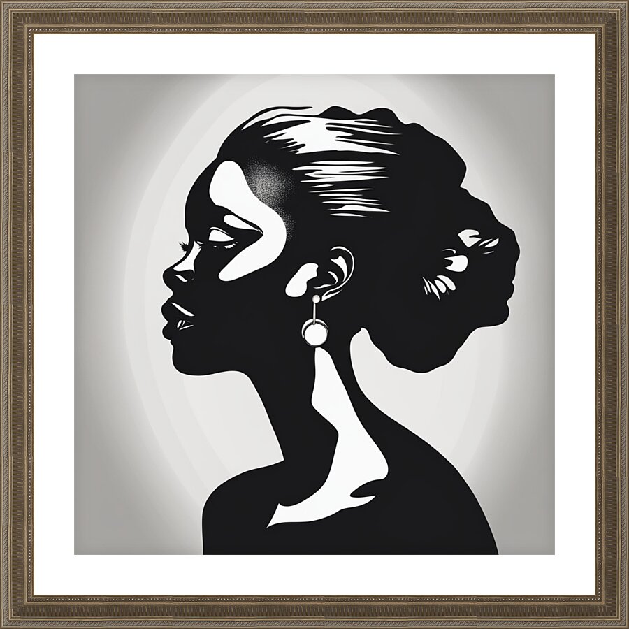 Silhouette of Strength Collection 1 - The Artful Mane 20 Picture Frame print