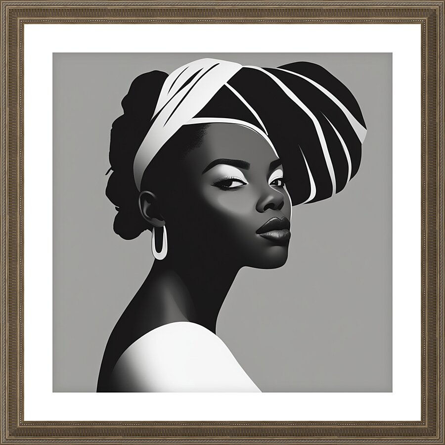 Silhouette of Strength Collection 1 - The Artful Mane 25 Picture Frame print