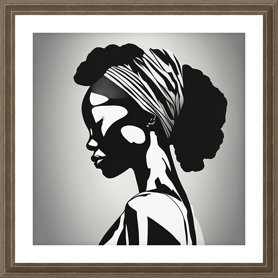 Silhouette of Strength Collection 1 - The Artful Mane 26 Impression et Cadre photo