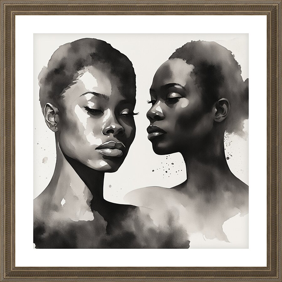 Silhouette of Strength Collection 1 - The Artful Mane 28 Picture Frame print