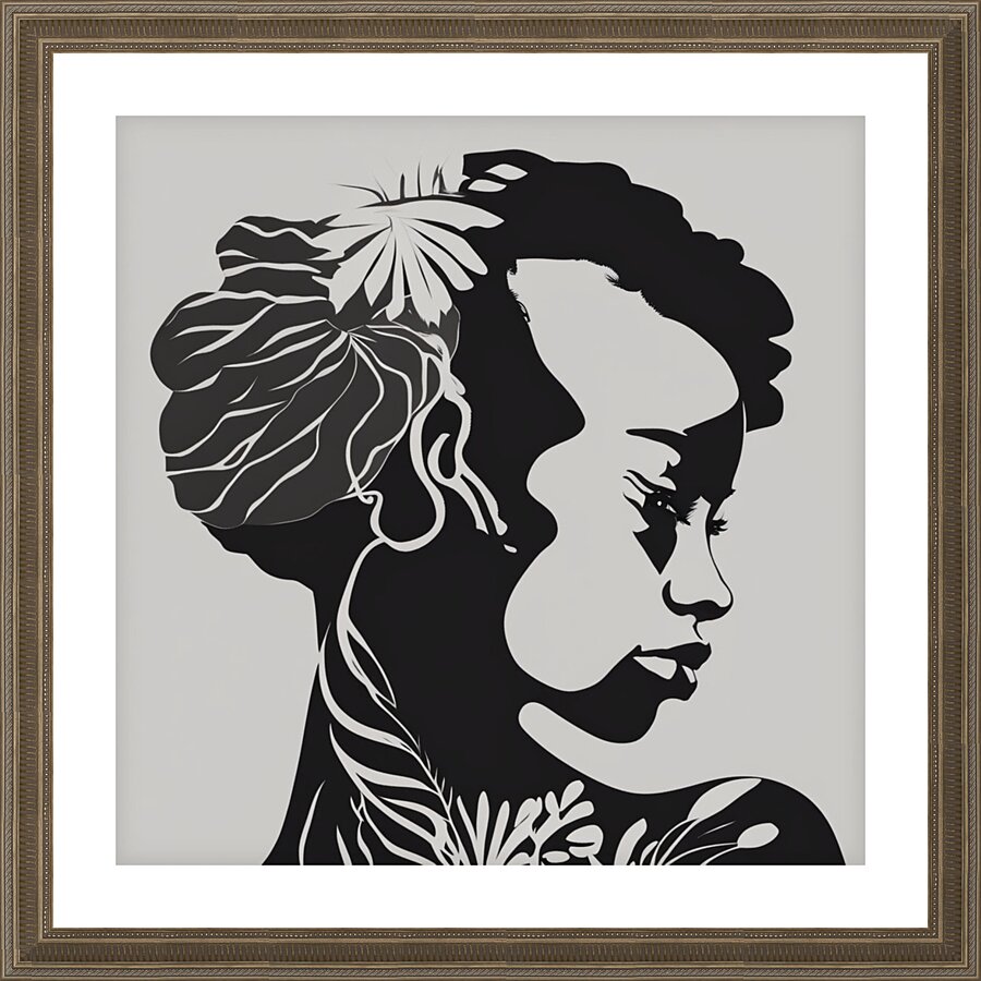 Silhouette of Strength Collection 1 - The Artful Mane 29 Impression et Cadre photo