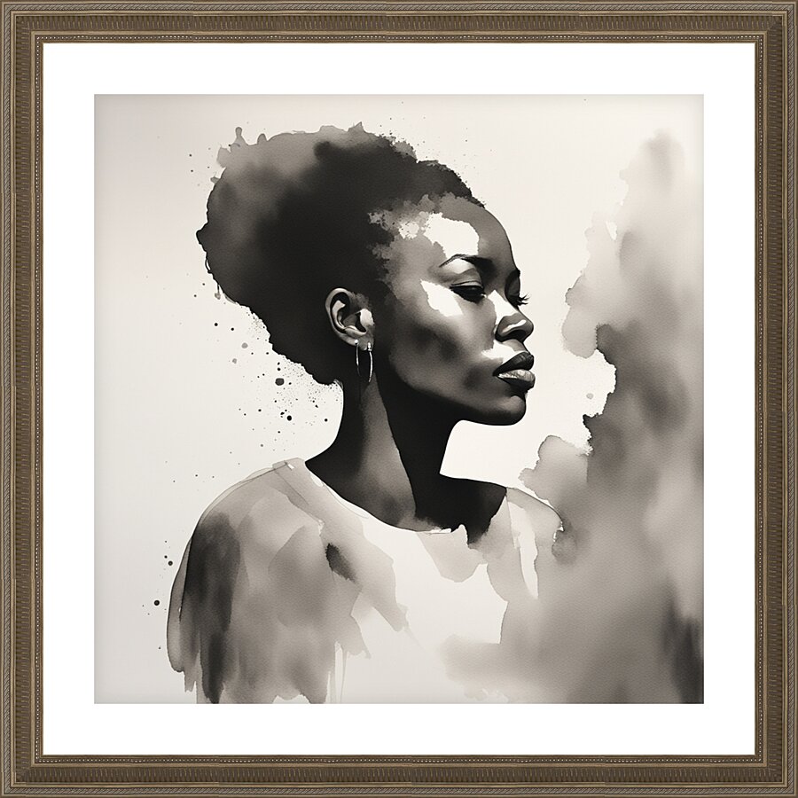 Silhouette of Strength Collection 1 - The Artful Mane 30 Picture Frame print