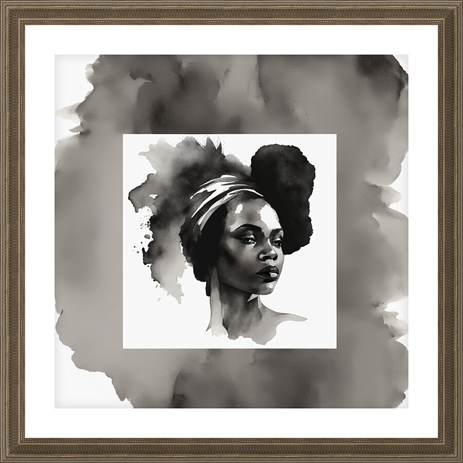 Silhouette of Strength Collection 1 - The Artful Mane 36 Picture Frame print