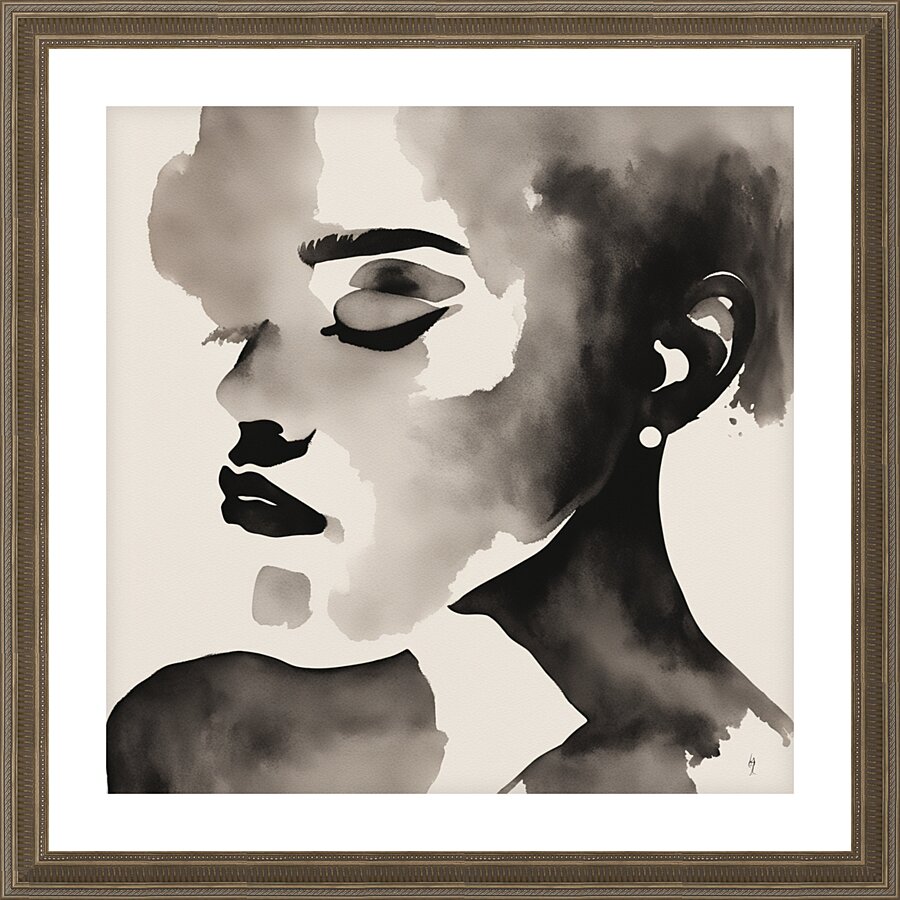 Silhouette of Strength Collection 1 - The Artful Mane 37 Picture Frame print