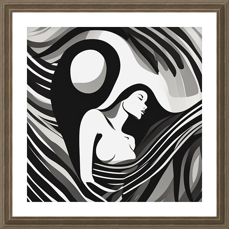 Silhouette of Strength Collection 1 - The Artful Mane 38 Picture Frame print