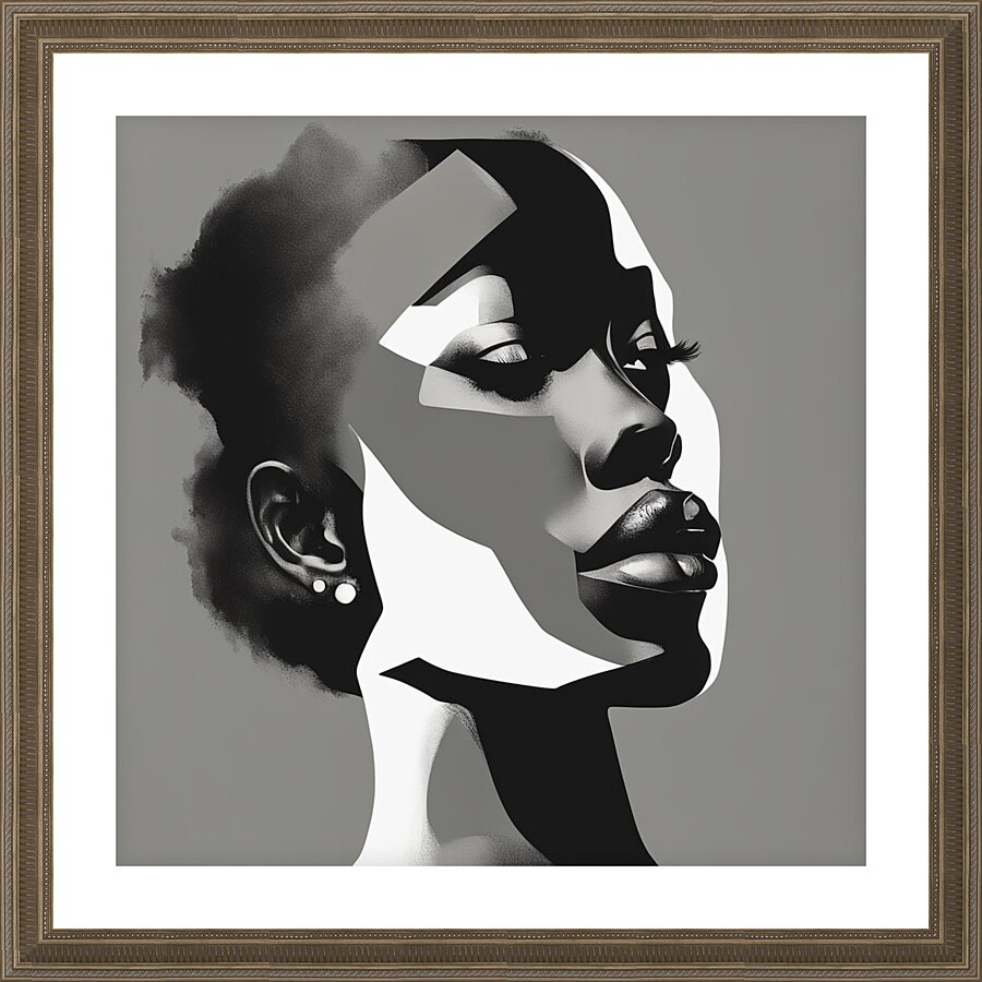 Silhouette of Strength Collection 1 - The Artful Mane 41 Picture Frame print