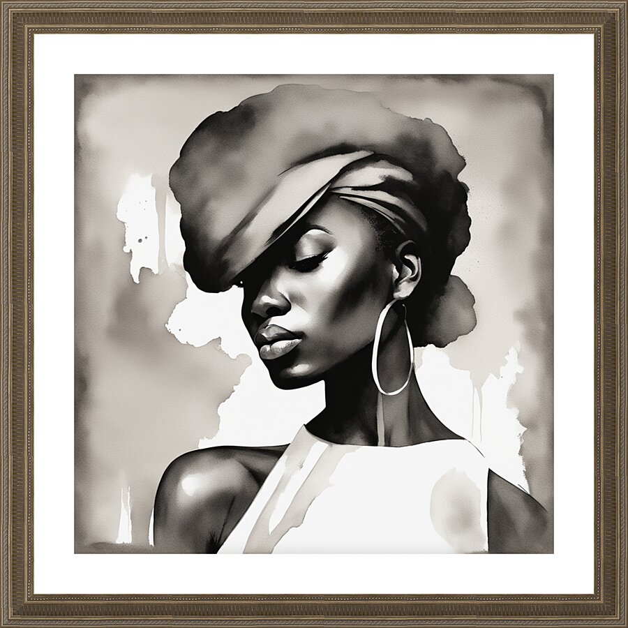 Silhouette of Strength Collection 1 - The Artful Mane 55 Picture Frame print
