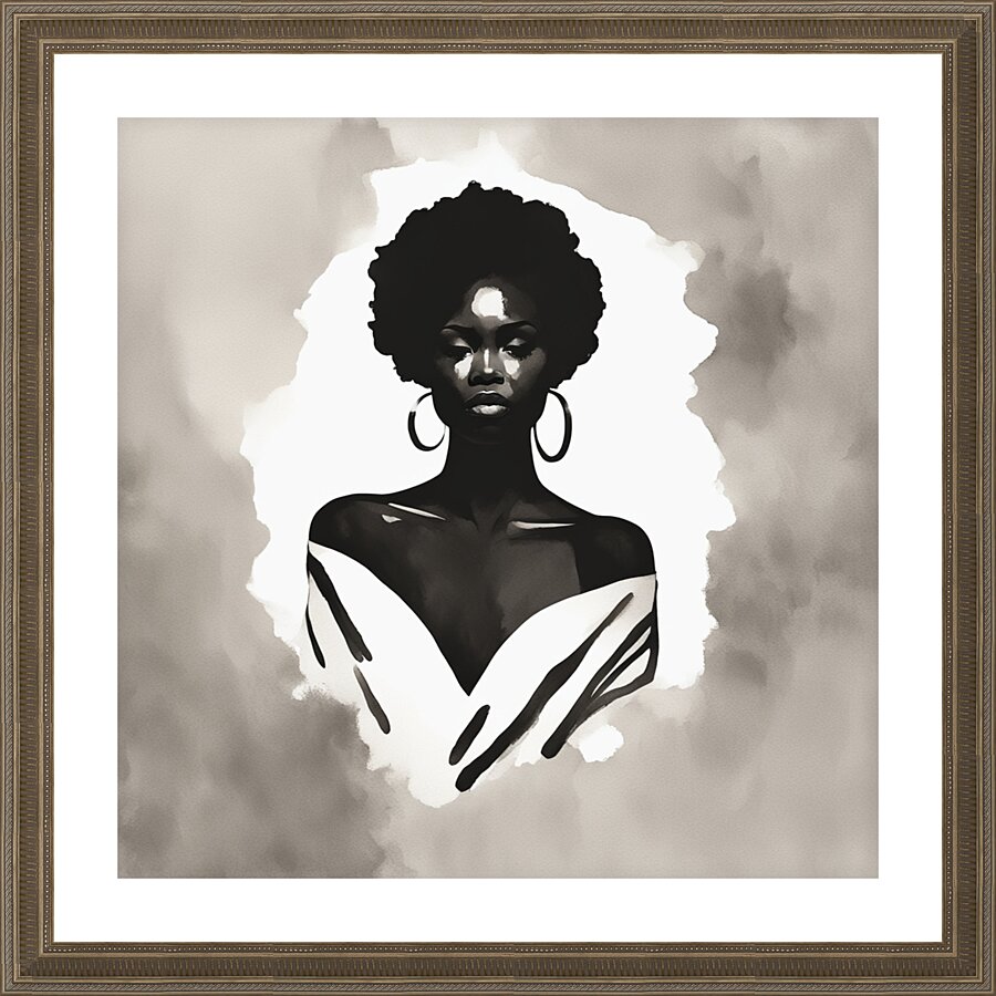 Silhouette of Strength Collection 1 - The Artful Mane 56 Picture Frame print