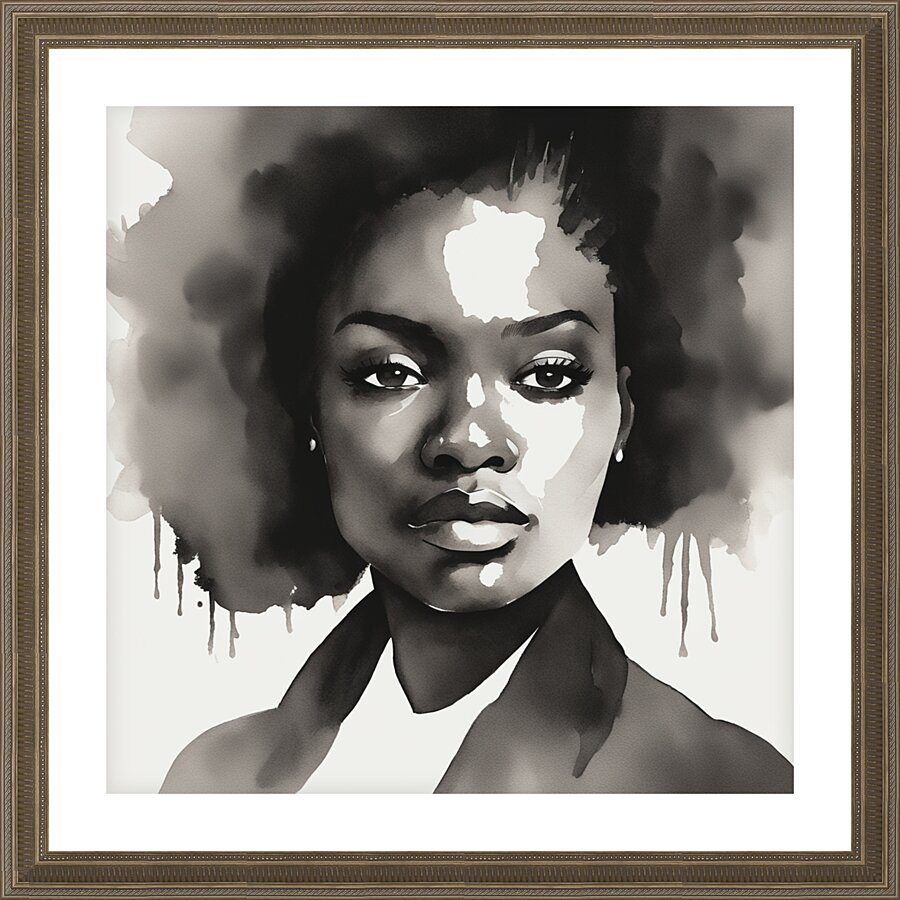 Silhouette of Strength Collection 1 - The Artful Mane 57 Impression et Cadre photo