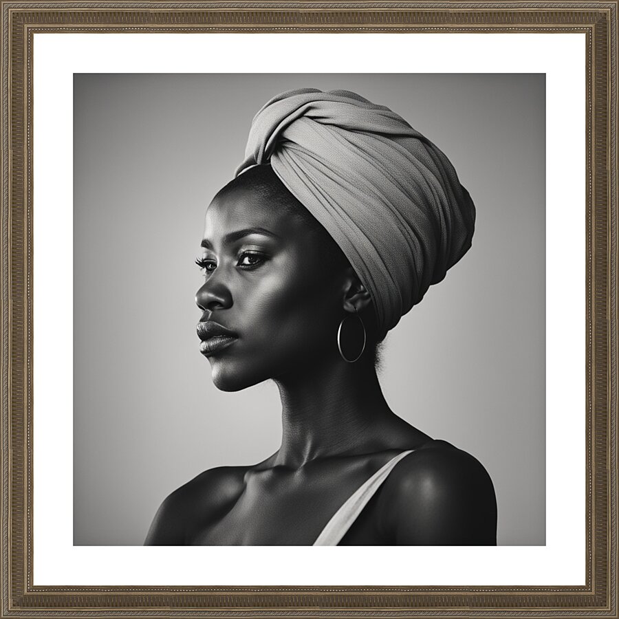 Silhouette of Strength Collection 1 - The Artful Mane 58 Picture Frame print