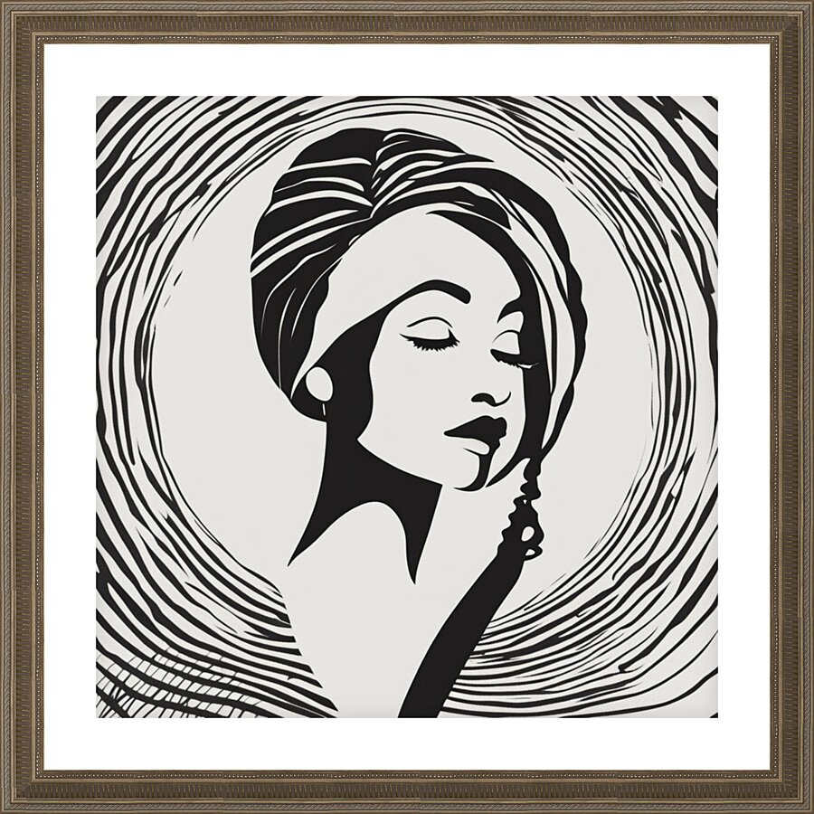 Silhouette of Strength Collection 1 - The Artful Mane 61 Impression et Cadre photo