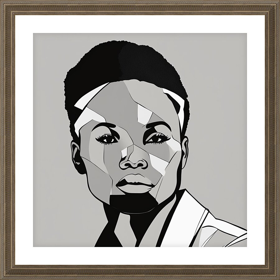 Silhouette of Strength Collection 1 - The Artful Mane 64 Impression et Cadre photo