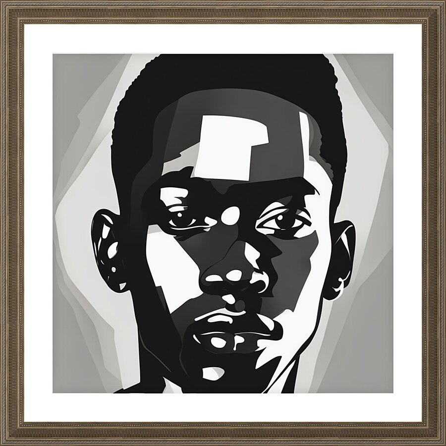 Silhouette of Strength Collection 1 - The Artful Mane 66 Picture Frame print