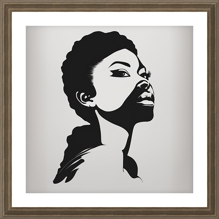 Silhouette of Strength Collection 2 - The Artful Mane 4 Impression et Cadre photo