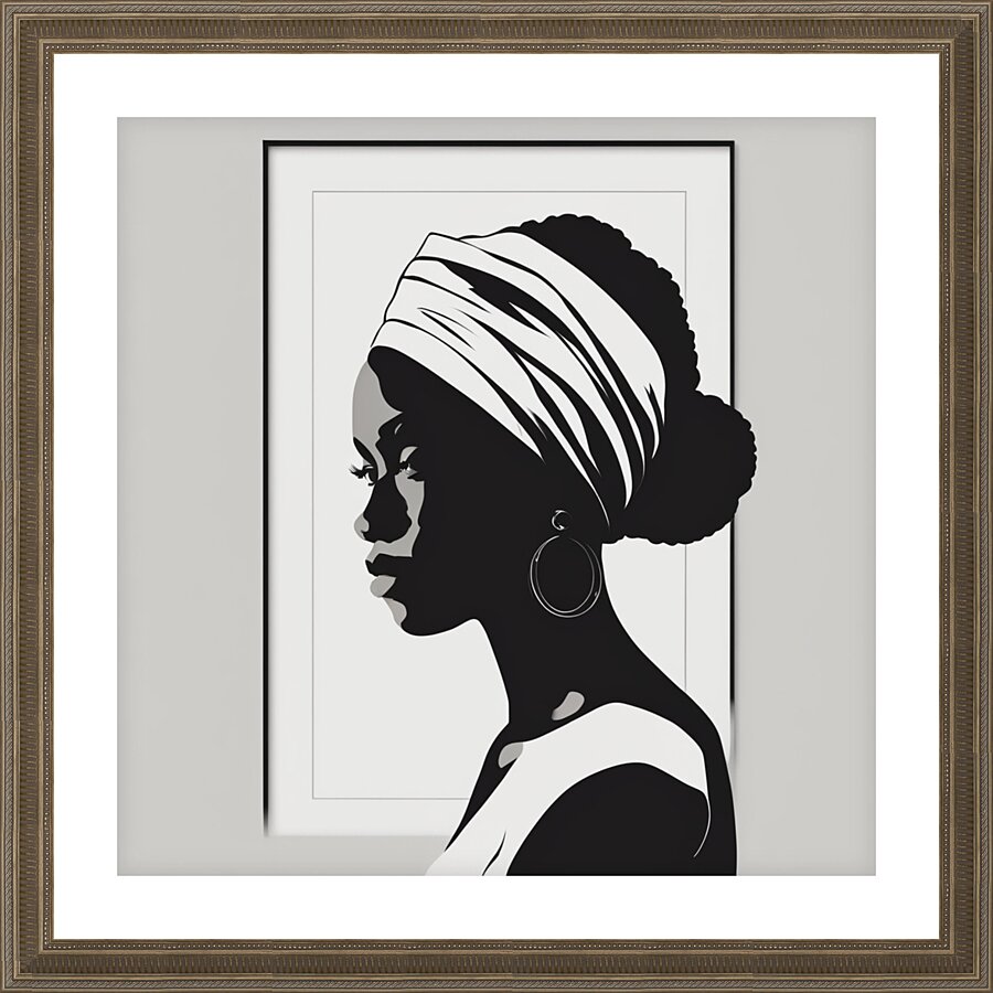 Silhouette of Strength Collection 2 - The Artful Mane 5 Picture Frame print