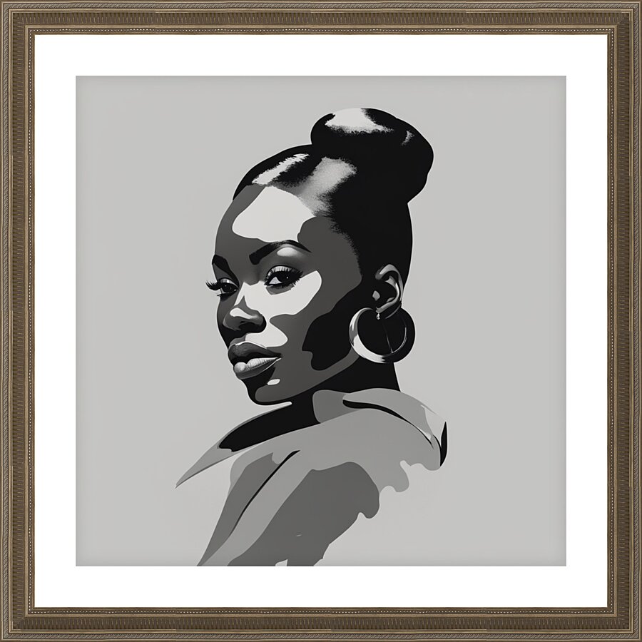 Silhouette of Strength Collection 2 - The Artful Mane 6 Picture Frame print