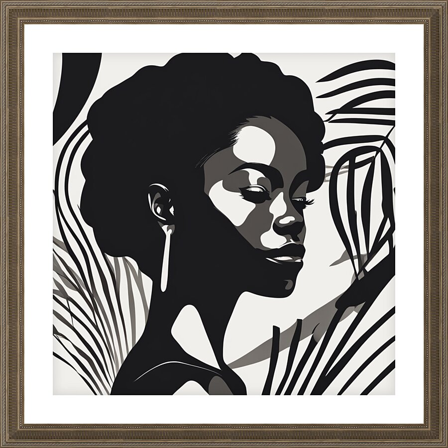 Silhouette of Strength Collection 2 - The Artful Mane 7 Picture Frame print