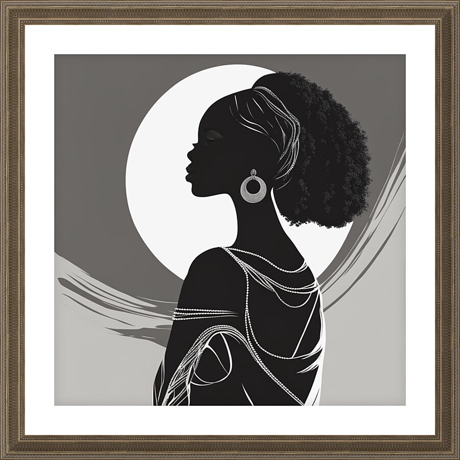 Silhouette of Strength Collection 2 - The Artful Mane 8 Picture Frame print